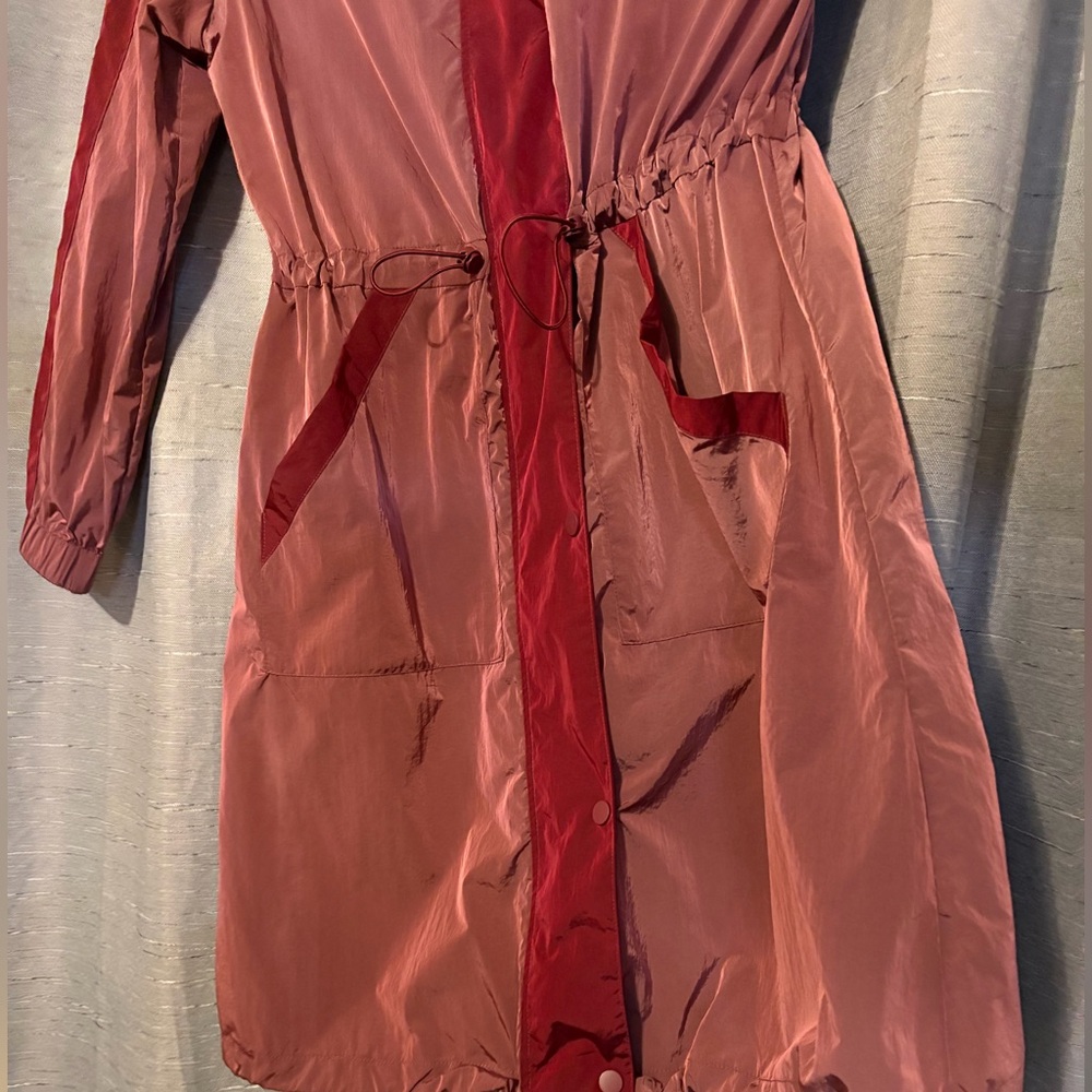 NWT- Chicos Maroon Long lightweight adorable hooded jacket for all seasons❤️ - Picture 3 of 16